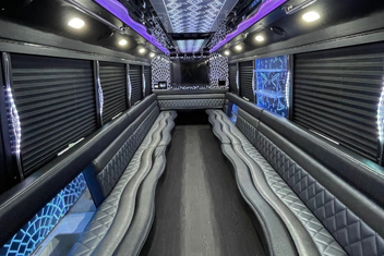 Chesapeake Party Bus Interior