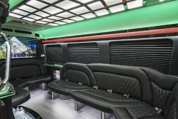 Chesapeake Sprinter Party Bus Interior