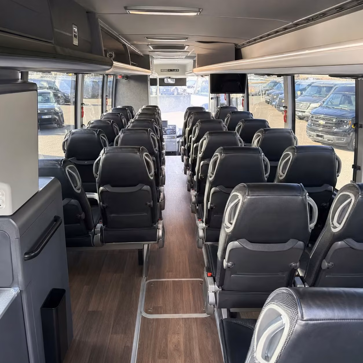 chesapeake charter bus interior