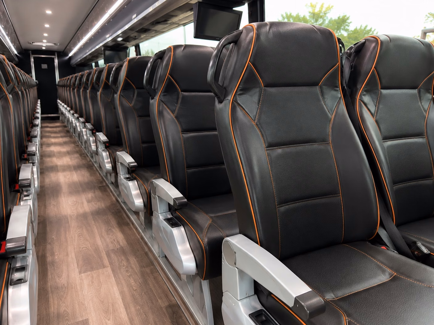 chesapeake charter bus rental inside